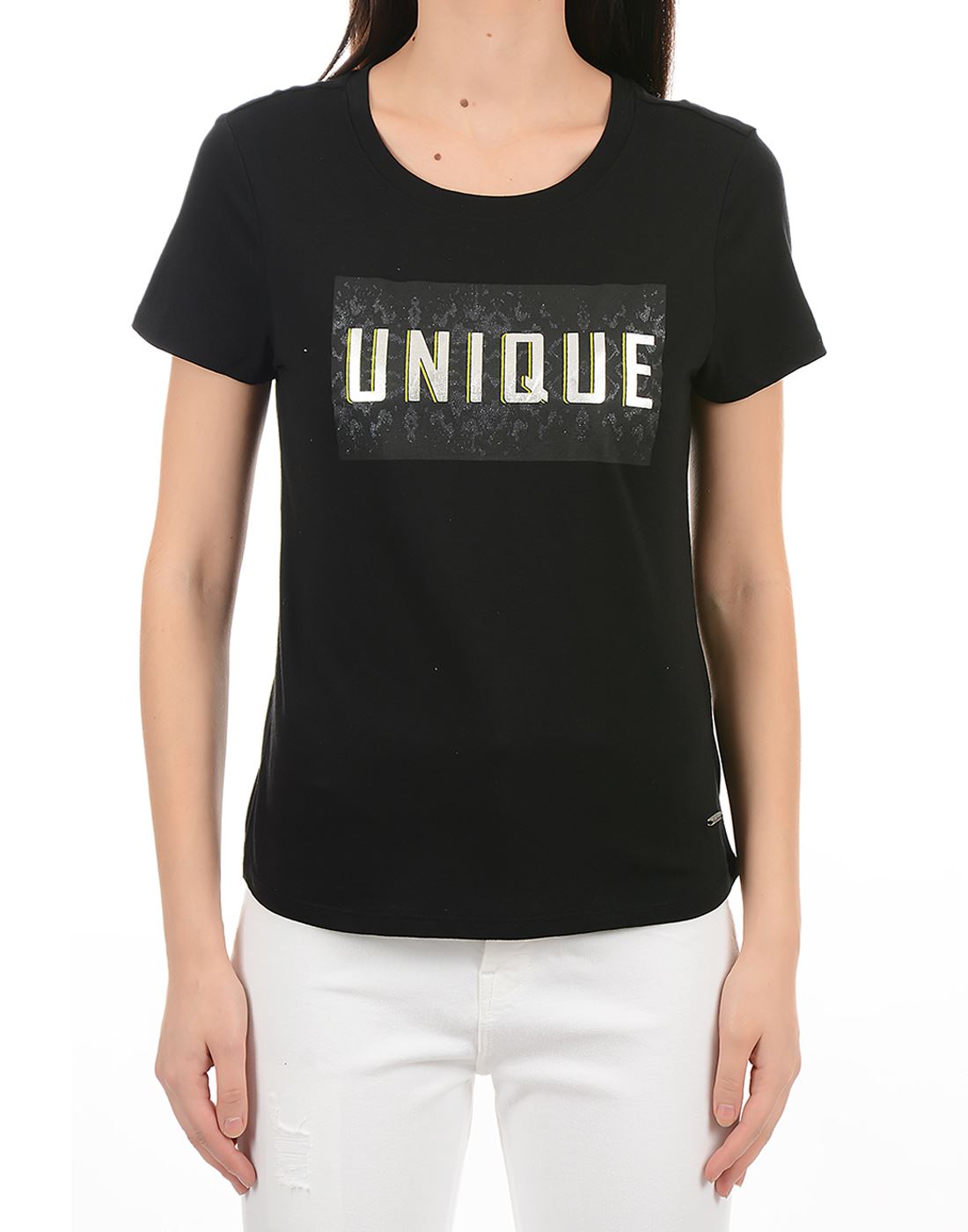 Pepe Jeans Women Casual Wear Black T-Shirt